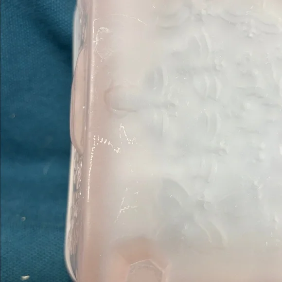 Indiana Glass Pink Frosted Trinket Box - Picture 6 of 8